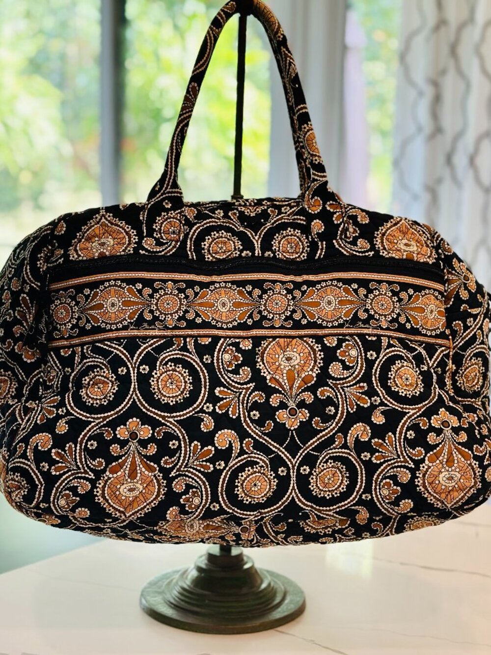 Vera Bradley Quilted Paisley Travel Tote Bag Multicolor RETIRED